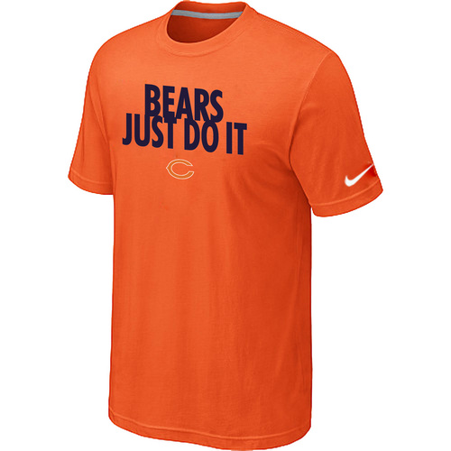 Nike Chicago Bears "Just Do It" NFL T-Shirt - Orange